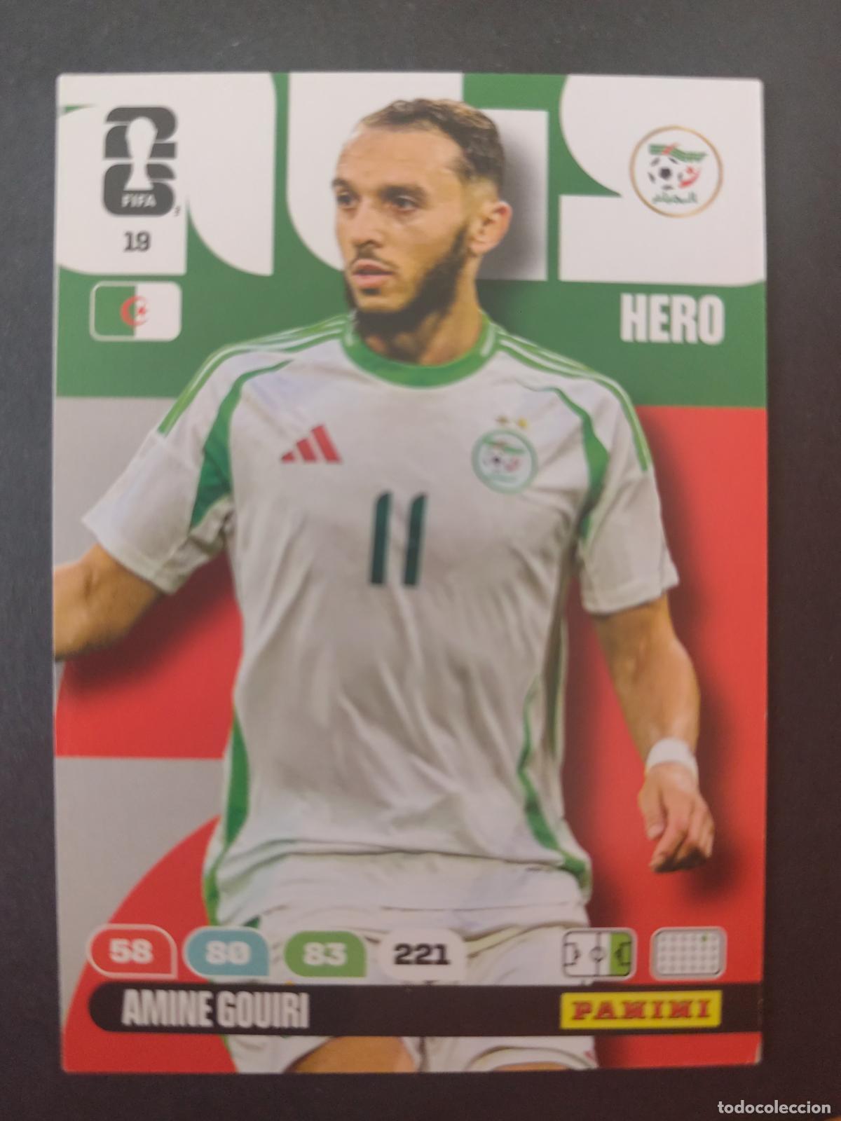 Cromos de F&uacute;tbol: 19 AMINE GOUIRI ARGELIA ADRENALYN MUNDIAL FIFA WORLD CUP 2026 PANINI