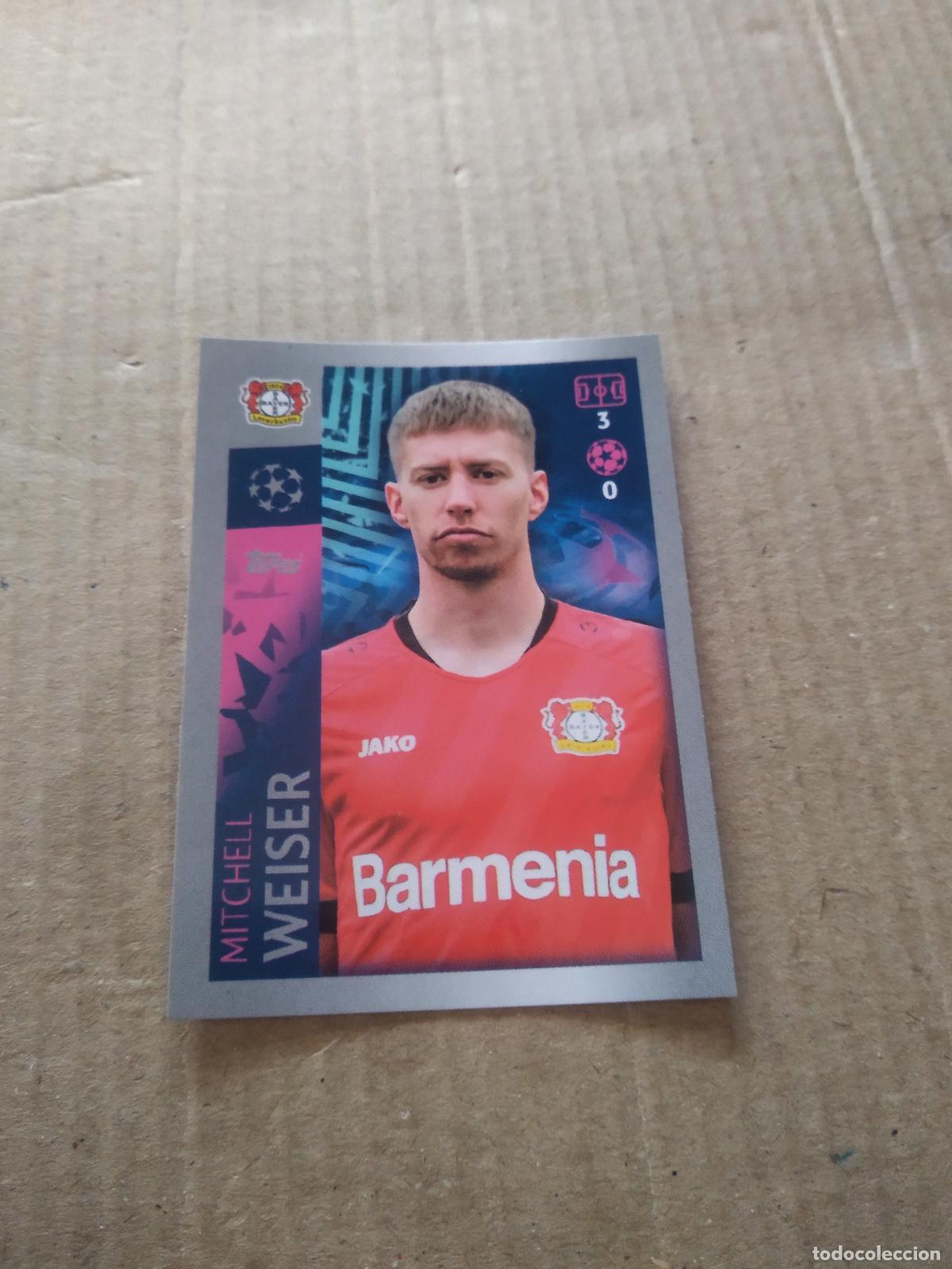 Fu&szlig;ball-Sticker: 69 MITCHELL WEISER BAYER LEVERKUSEN CROMO FUTBOL TOPPS 19-20 UEFA CHAMPIONS LEAGUE 2019-2020