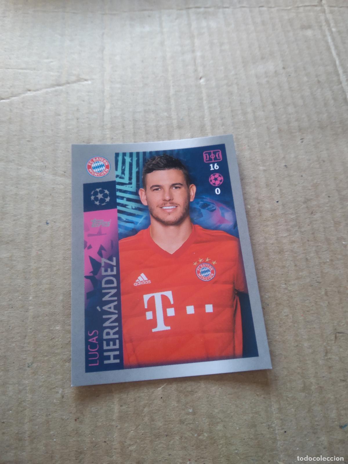 Fu&szlig;ball-Sticker: 87 LUCAS HERNANDEZ BAYERN MUNICH CROMO FUTBOL TOPPS 19-20 UEFA CHAMPIONS LEAGUE 2019-2020