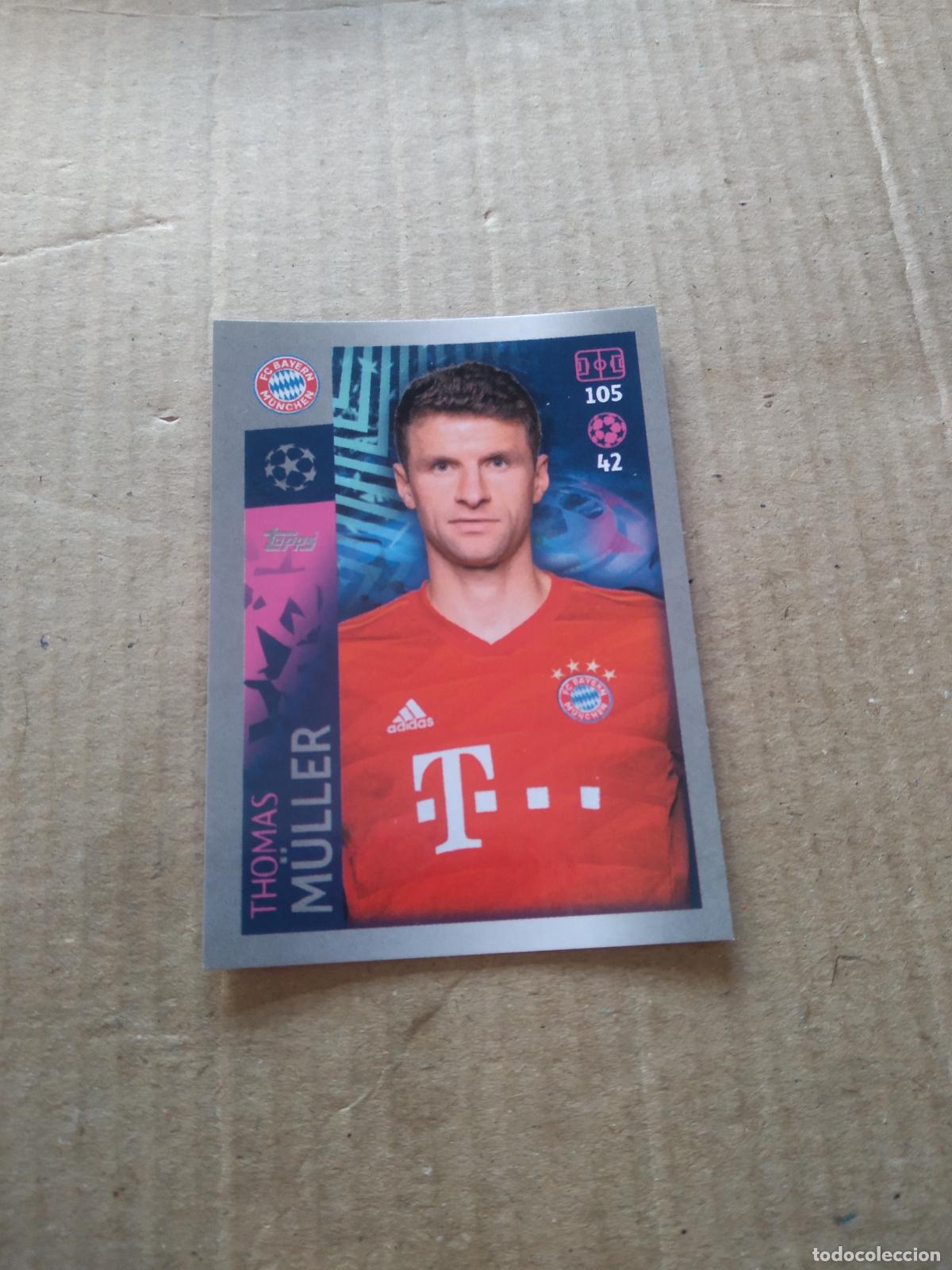 Fu&szlig;ball-Sticker: 98 MULLER BAYERN MUNICH CROMO FUTBOL TOPPS 19-20 UEFA CHAMPIONS LEAGUE 2019-2020