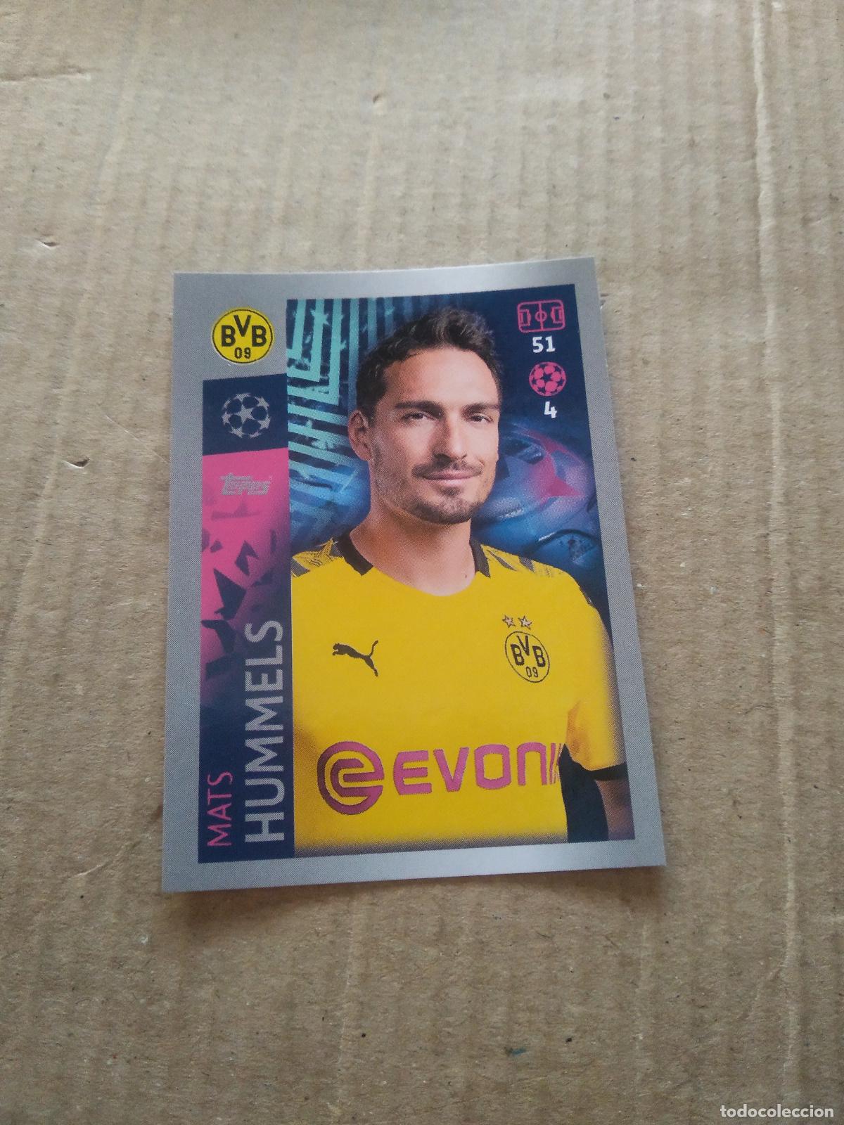 Cromos de F&uacute;tbol: 124 MATS HUMMELS BORUSSIA DORTMUND CROMO FUTBOL TOPPS 19-20 UEFA CHAMPIONS LEAGUE 2019-2020