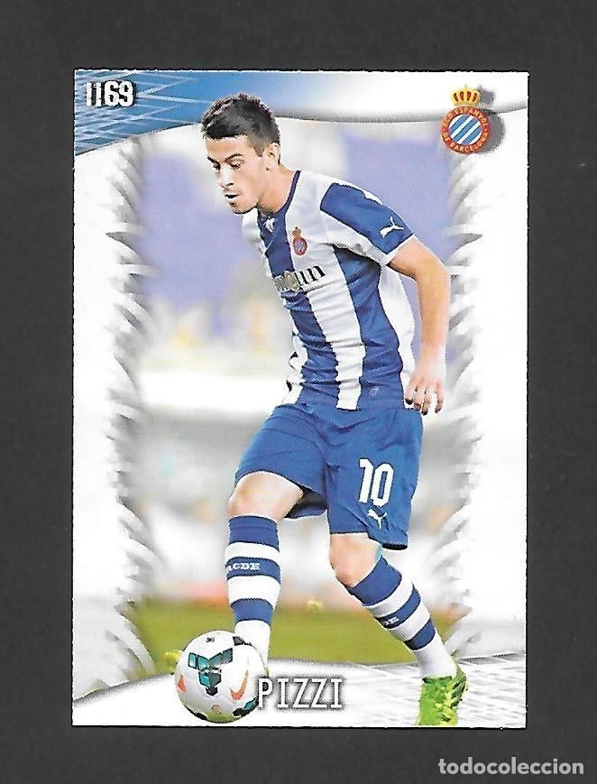 Fu&szlig;ball-Sticker: 1169 PIZZI (R.C.D ESPANYOL) ULTIMA HORA III , MUNDICROMO QUIZ GAME PLATINUM LIGA 2013 2014