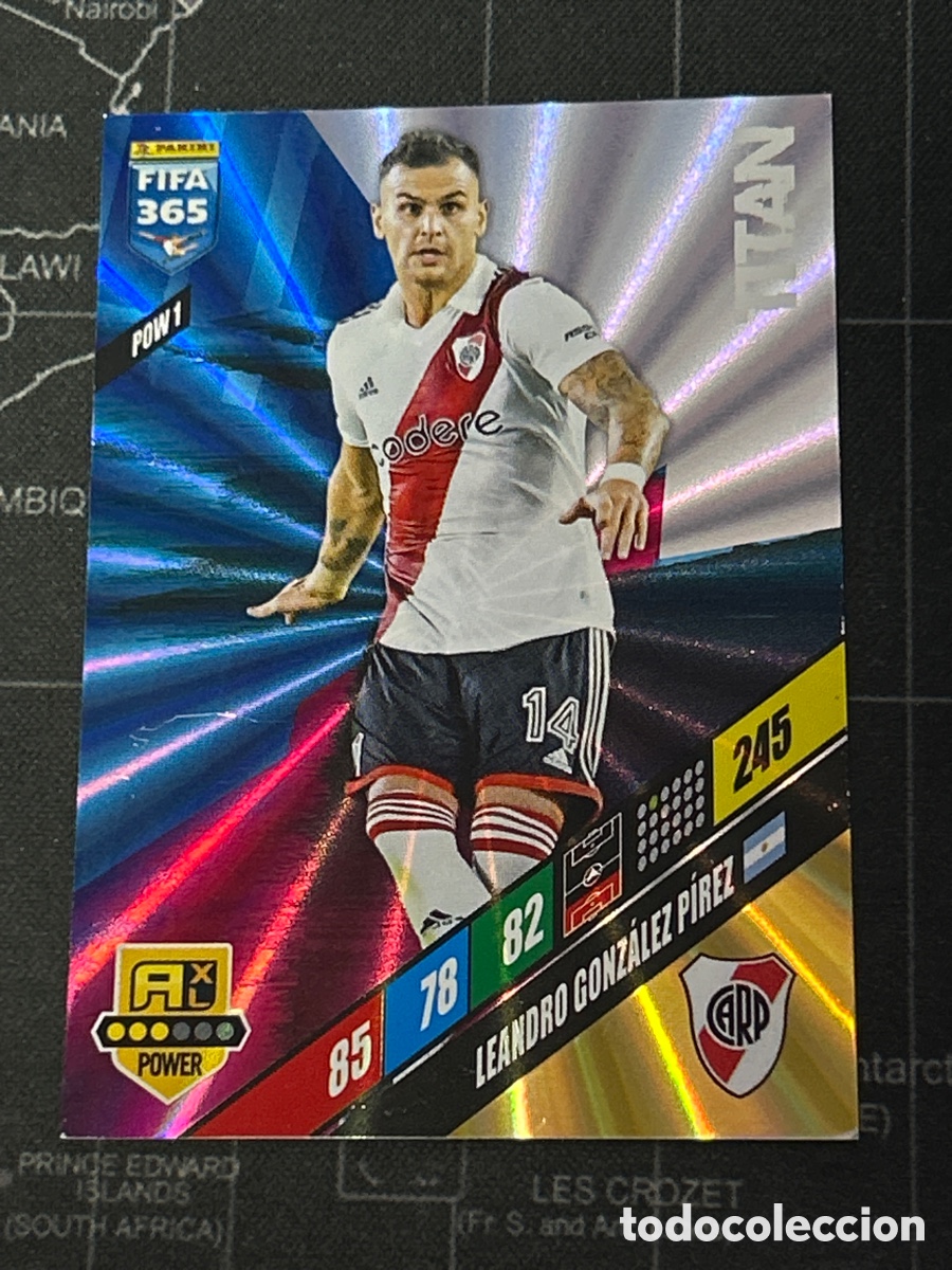 Cromos de F&uacute;tbol: POW 1 GONZALEZ PIREZ (RIVER PLATE) TITAN PANINI ADRENALYN XL FIFA 365 2024 24