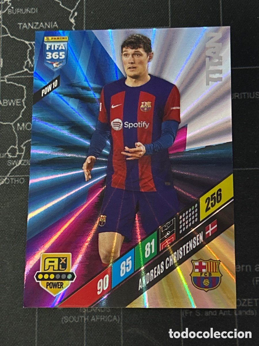 Cromos de F&uacute;tbol: POW 10 ANDREAS CHRISTENSEN (BARCELONA) TITAN PANINI ADRENALYN XL FIFA 365 2024 24