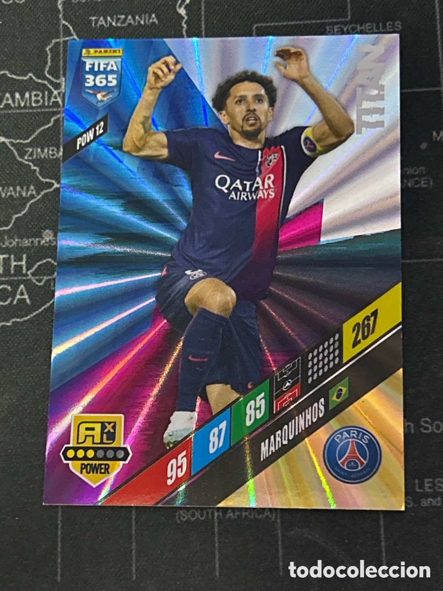 Cromos de F&uacute;tbol: POW 12 MARQUINHOS (PSG) TITAN PANINI ADRENALYN XL FIFA 365 2024 24