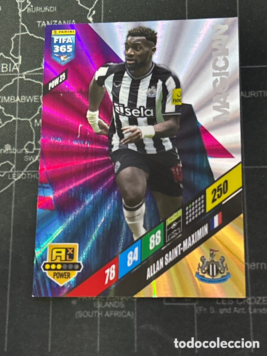 Cromos de F&uacute;tbol: POW 25 ALLAN SAINT MAXIMIN (NEWCASTLE) MAGICIAN PANINI ADRENALYN XL FIFA 365 2024 24