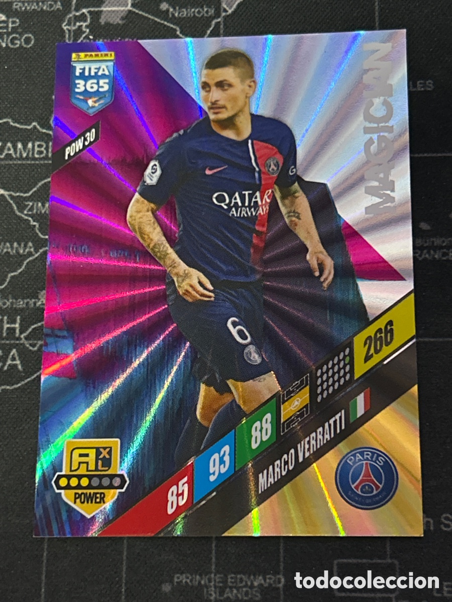 Cromos de F&uacute;tbol: POW 30 MARCO VERRATTI (PSG) MAGICIAN PANINI ADRENALYN XL FIFA 365 2024 24
