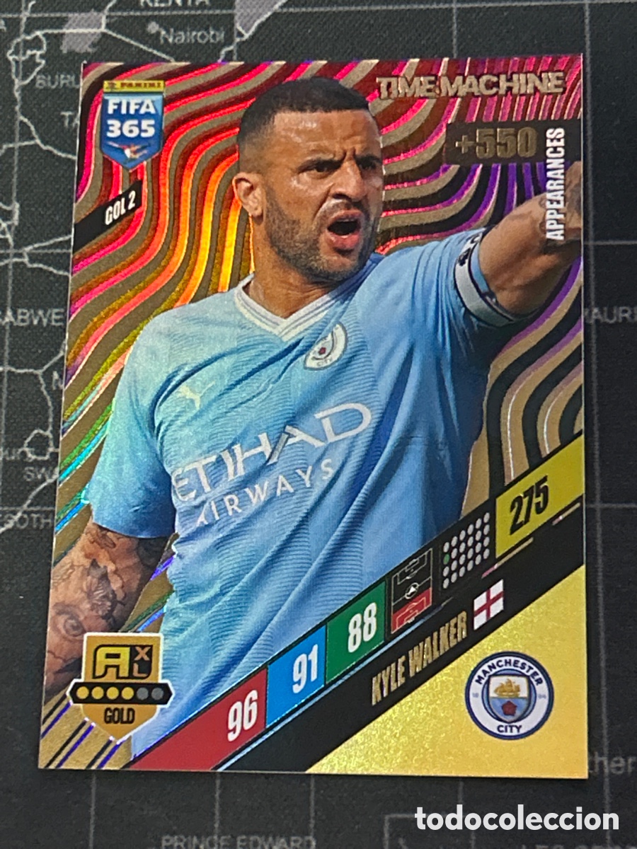 Cromos de F&uacute;tbol: GOL 2 KYLE WALKER (MANCHESTER CITY) TIME MACHINE PANINI ADRENALYN XL FIFA 365 2024 24