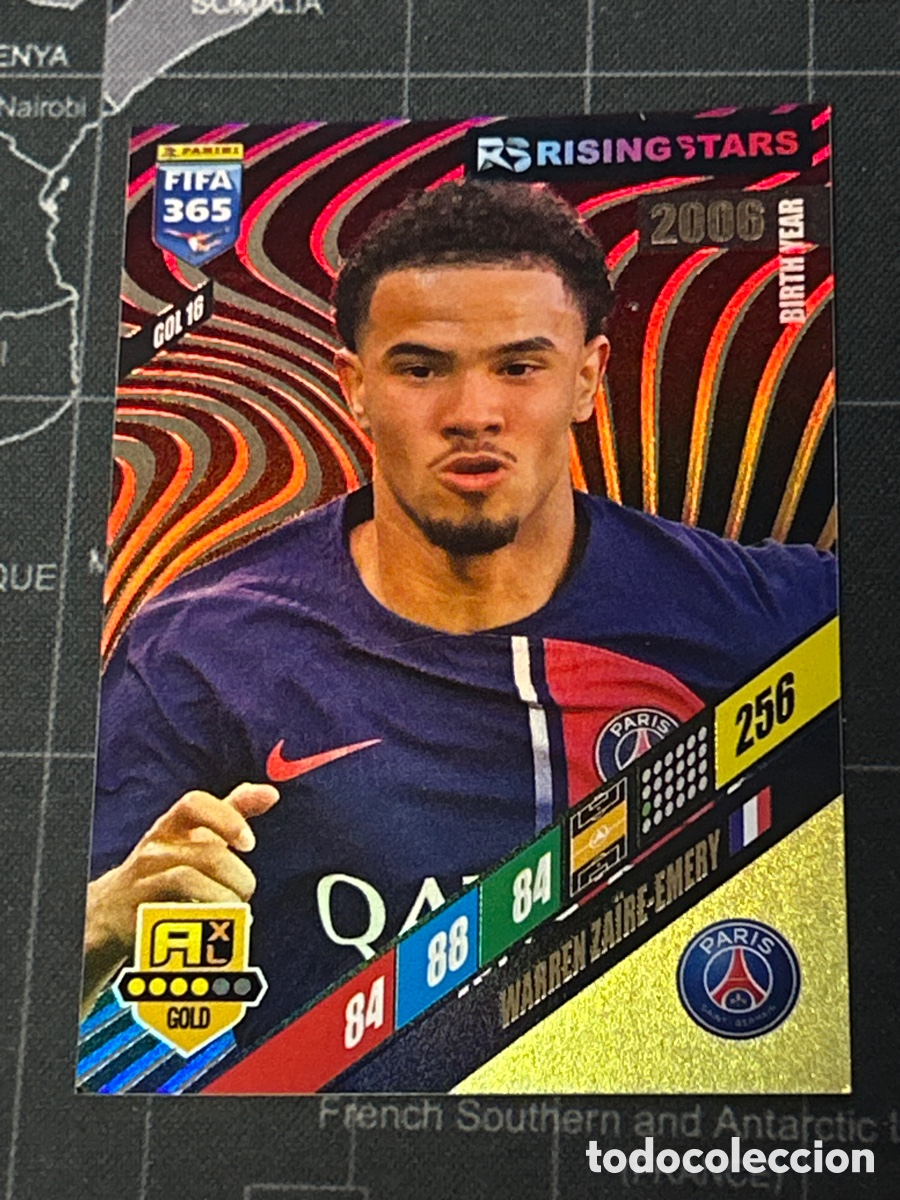Fu&szlig;ball-Sticker: GOL 16 WARREN ZAIRE EMERY (PSG) RISING STAR PANINI ADRENALYN XL FIFA 365 2024 24