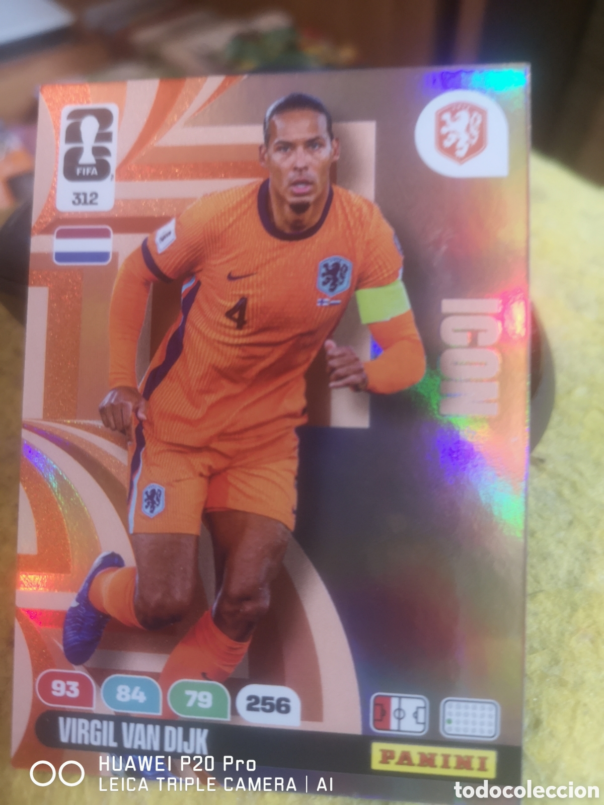 Cromos de F&uacute;tbol: ADRENALYN XL FIFA WORLD CUP 2026 ICON VIRGIL VAN DIJK 312
