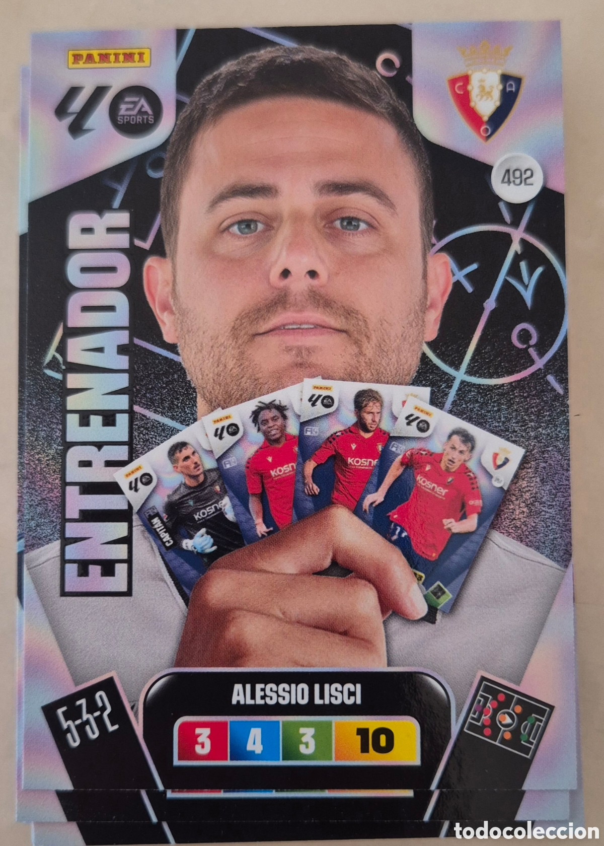 Cromos de Futebol: 492 alesio osasuna entrenador adrenalyn 2026