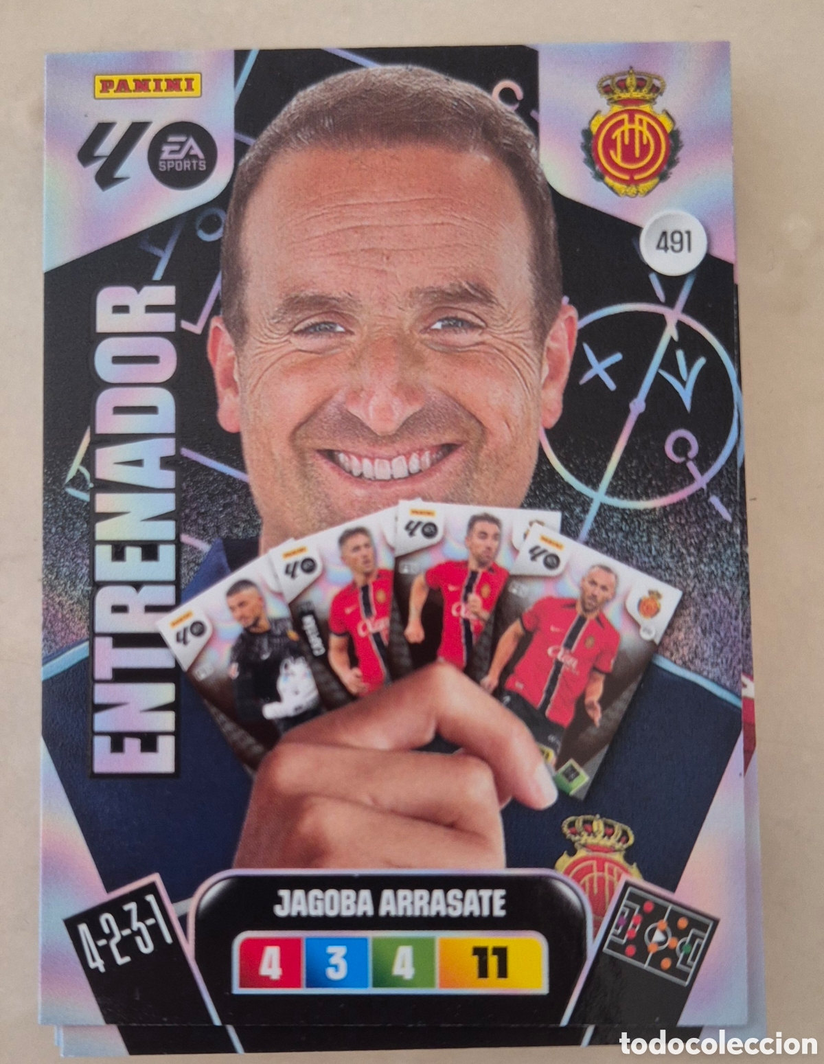 Cromos de Futebol: 491 arrasate mallorca entrenador adrenalyn 2026