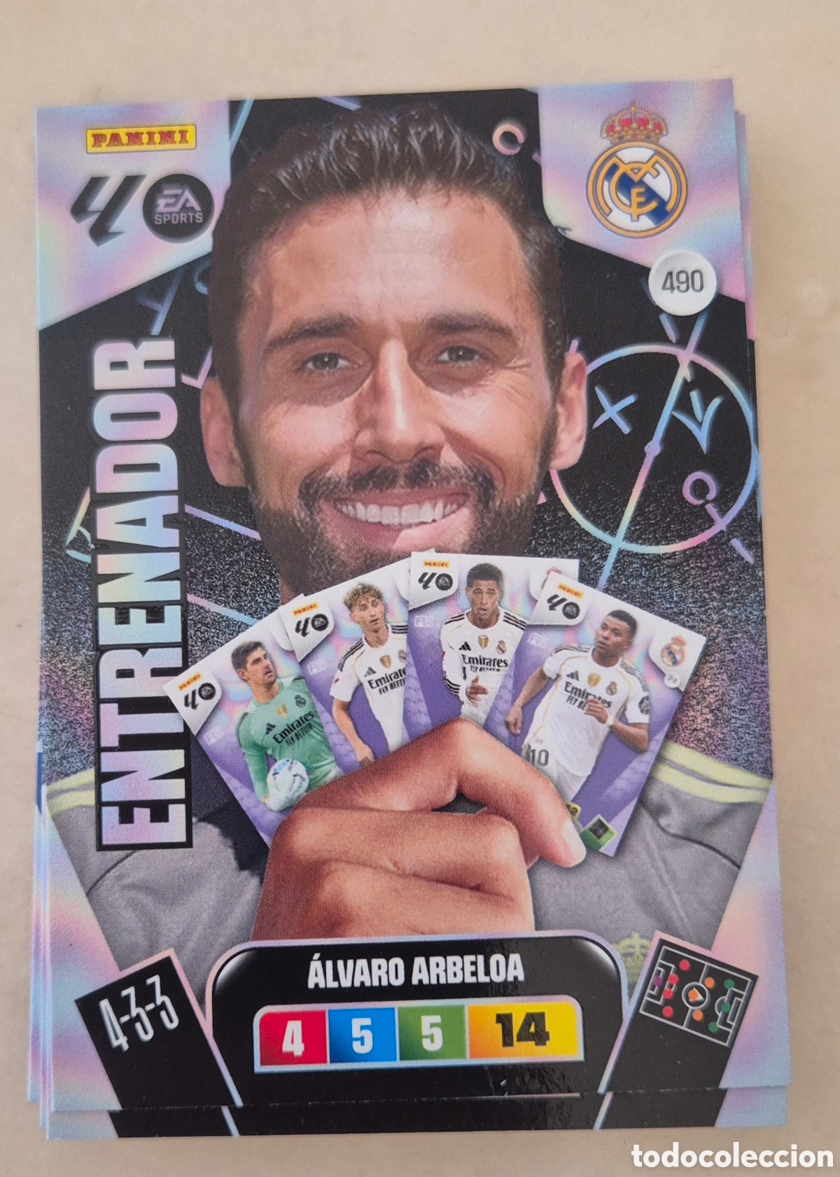 Cromos de F&uacute;tbol: 490 Arbeloa madrid entrenador adrenalyn 2026