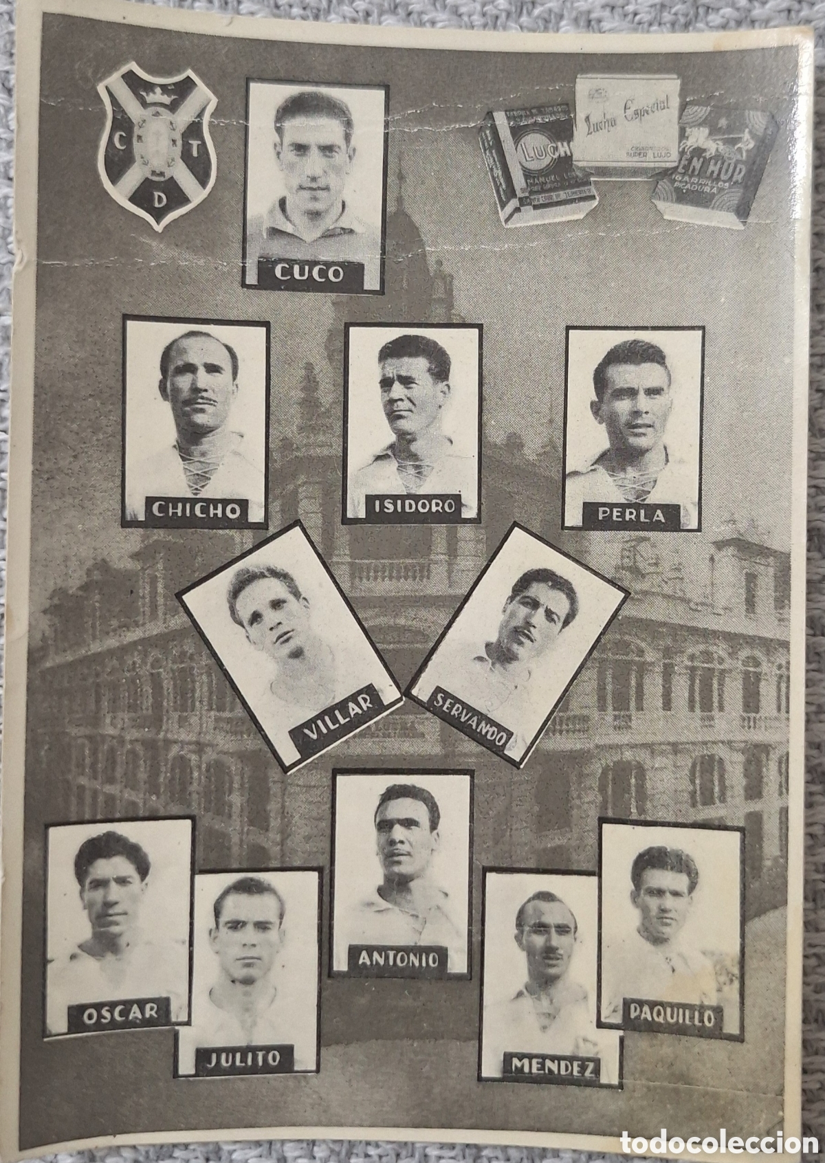 Cartes &agrave; collectionner de Football: Cromo C.D. Tenerife - temporada 1953-1954