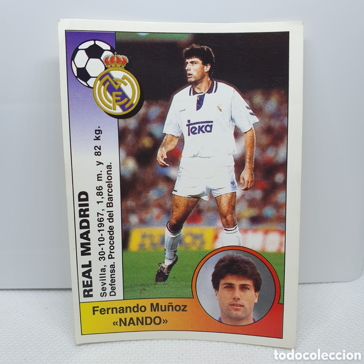 Cromos de F&uacute;tbol: ⚽️ CROMO DE FUTBOL NANDO REAL MADRID LIGA 94-95 BAR&Ccedil;A PANINI ALBUM - ESTAMPAS ADHESIVAS - CARTAS