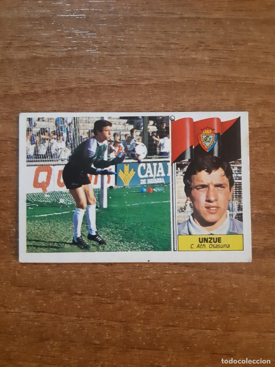 Cromos de F&uacute;tbol: Unzu&eacute; (Osasuna) ROOKIE Liga 86-87 ESTE. Nunca pegado