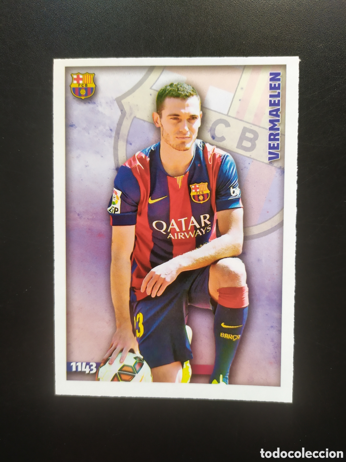 Cromos de F&uacute;tbol: Mundicromo fichas Liga 2014 2015 14 15 Vermaelen n&deg; 1143 Barcelona
