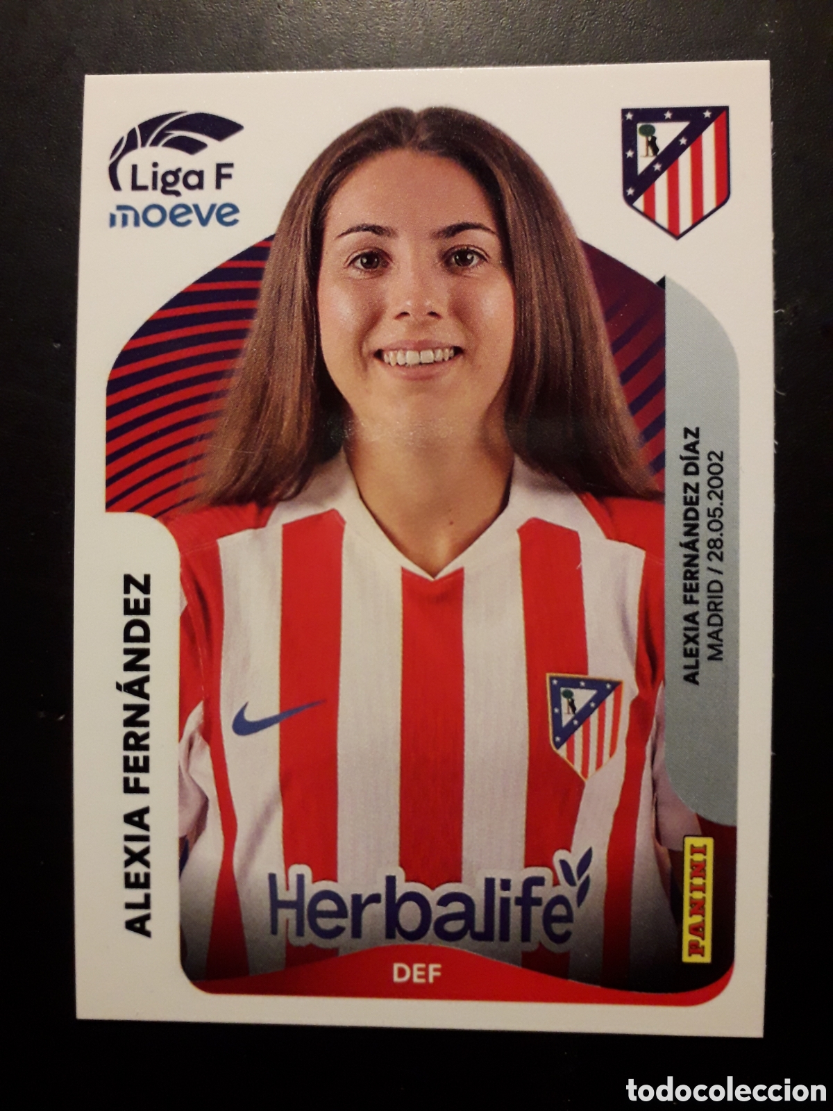 Cromos de F&uacute;tbol: ALEXIA FERN&Aacute;NDEZ AT MADRID N&deg; 46 LIGA F FEMENINA 2025 2026 25 26 PANINI SIN PEGAR PEDIDO M&Iacute;NIMO 3&euro;.