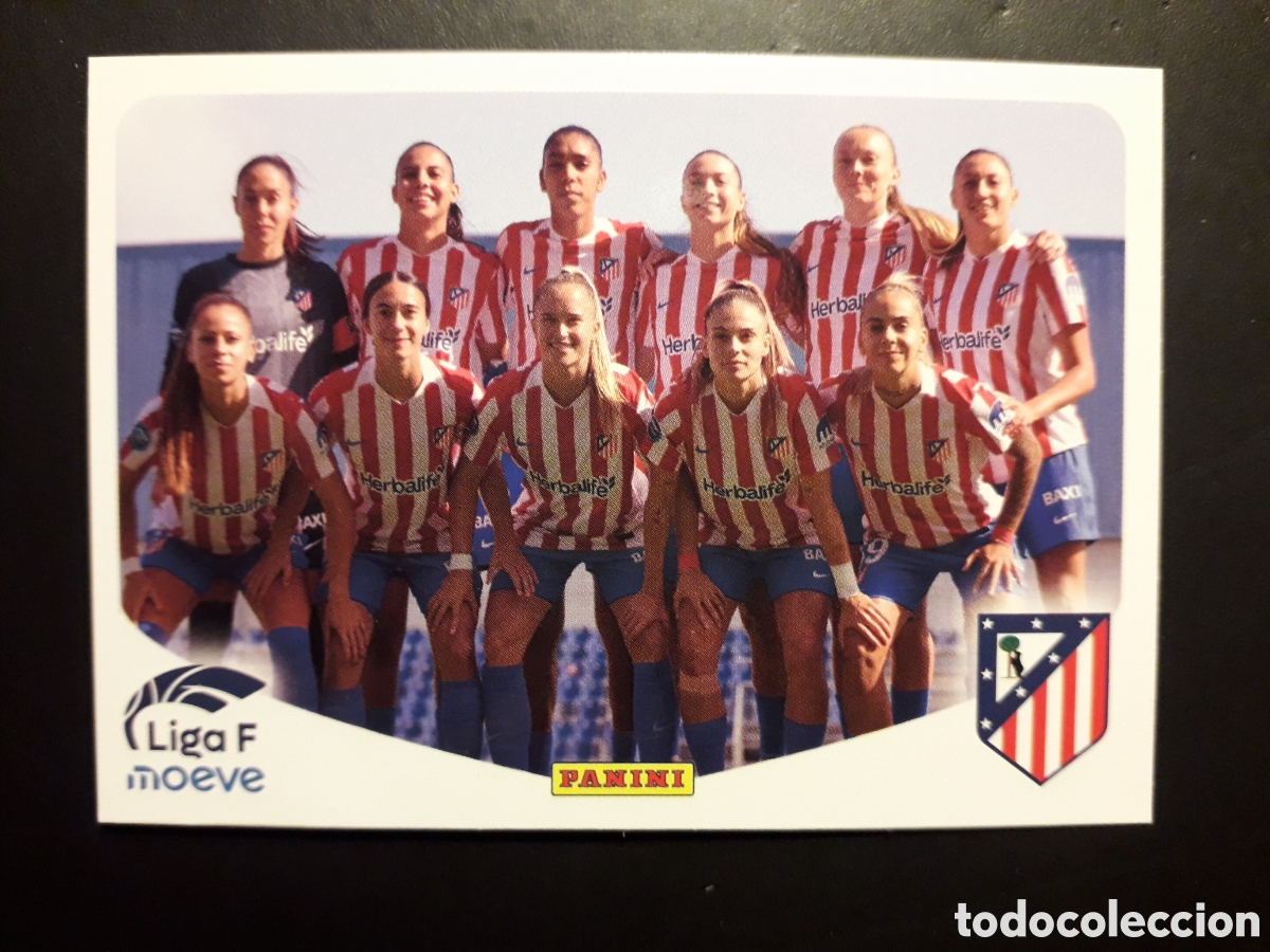 Cromos de F&uacute;tbol: EQUIPO AT MADRID N&deg; 43 LIGA F FEMENINA 2025 2026 25 26 PANINI SIN PEGAR PEDIDO M&Iacute;NIMO 3&euro;