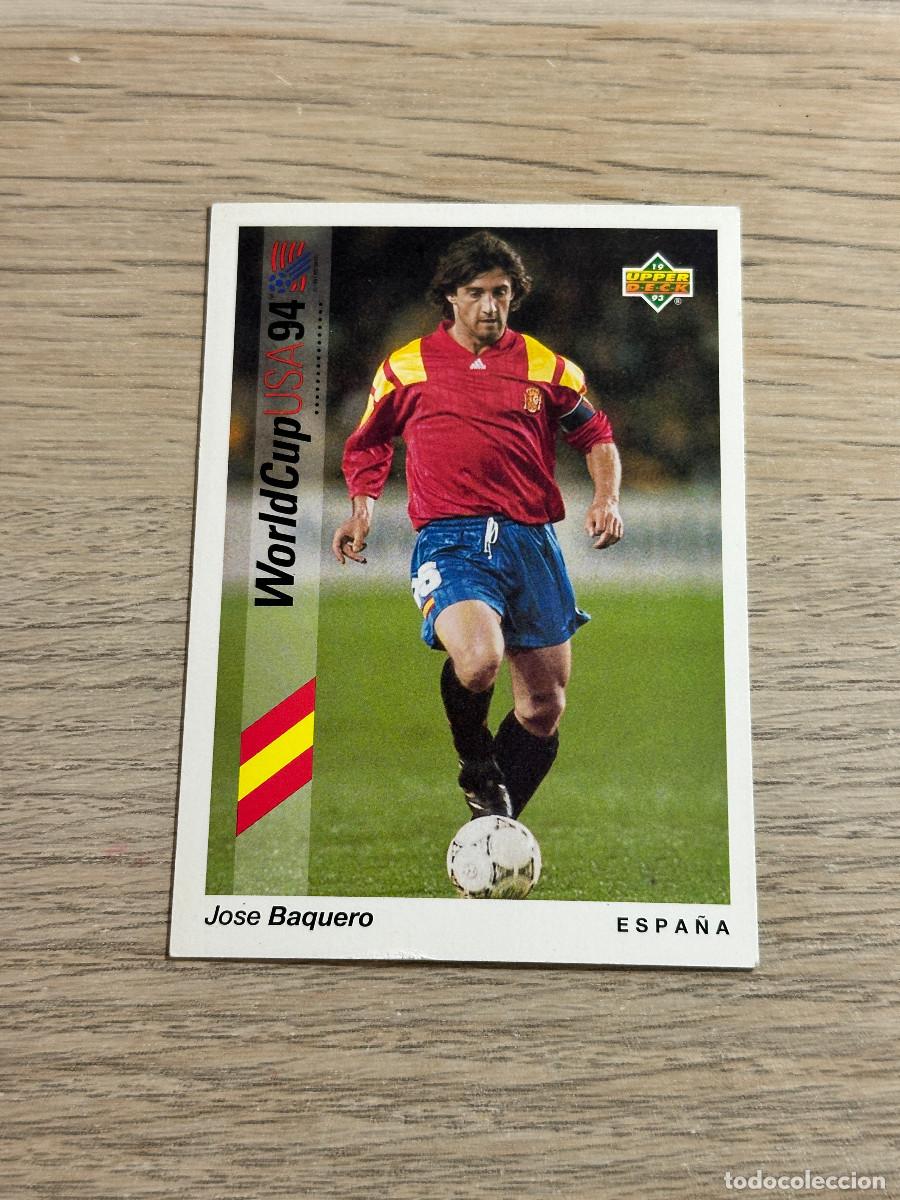 Cromos de f&uacute;tbol: BAQUERO n&ordm; 97 ESPA&Ntilde;A WORLD CUP USA 94 UPPER DECK TRADING CARD