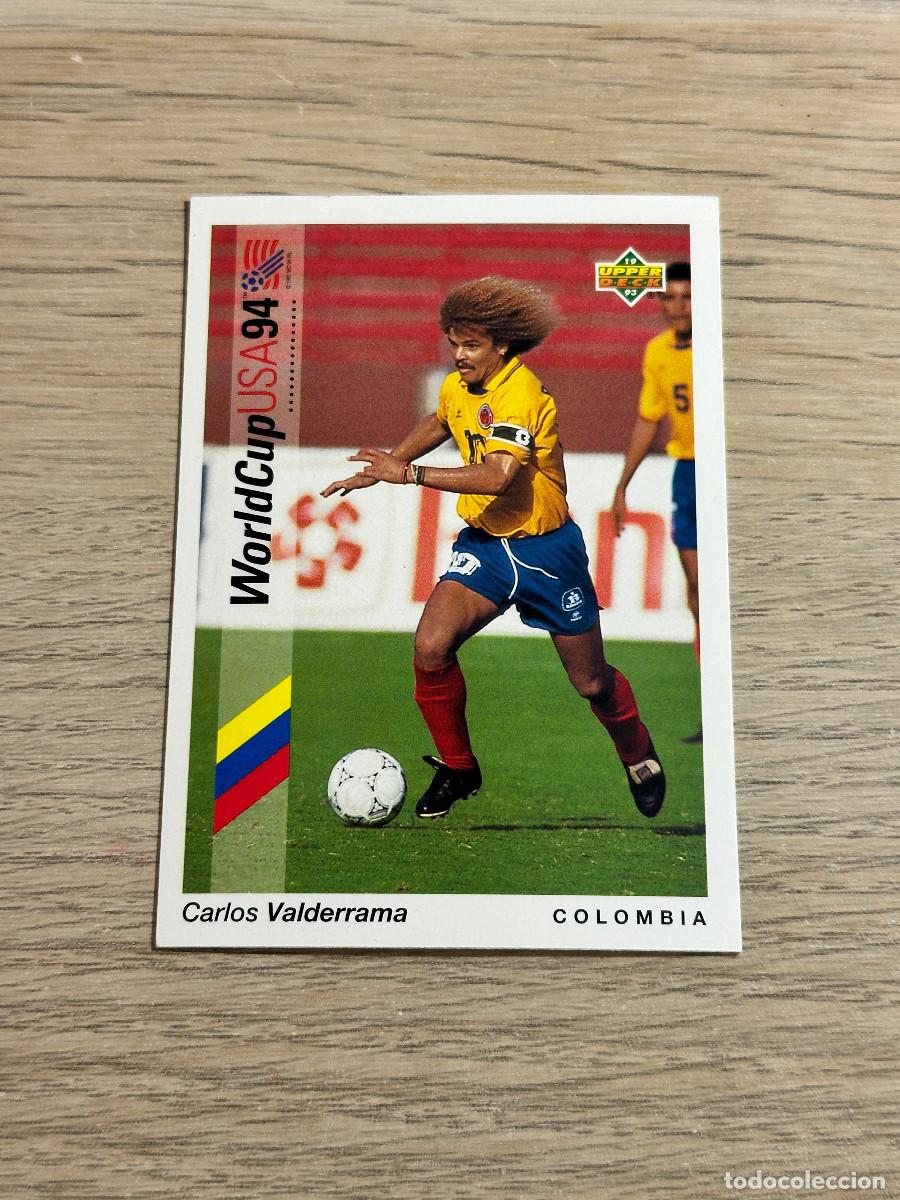 Cromos de F&uacute;tbol: VALDERRAMA n&ordm; 57 COLOMBIA WORLD CUP USA 94 UPPER DECK TRADING CARD