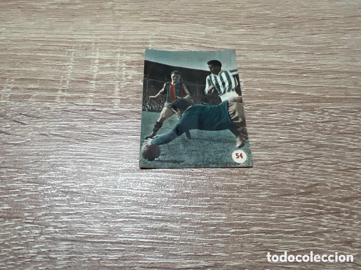 Cromos de F&uacute;tbol: 1953 KUBALA N&ordm; 54 FHER ESCENAS DEPORTIVAS DESPEGADO