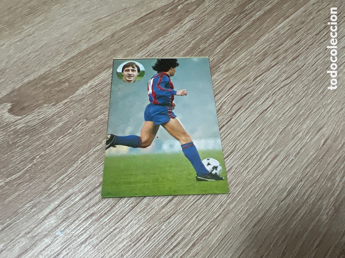 Fu&szlig;ball-Sticker: 1984 MARADONA FC BARCELONA N&ordm; 189 GEPRODESA SIN PEGAR