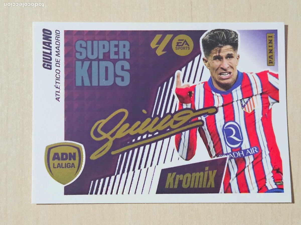 Cromos de F&uacute;tbol: KROMIX SUPER KIDS N&deg; 9 GIULIANO - ATLETICO DE MADRID - EDICIONES ESTE 2025-26 - 25/26 (NUEVO)
