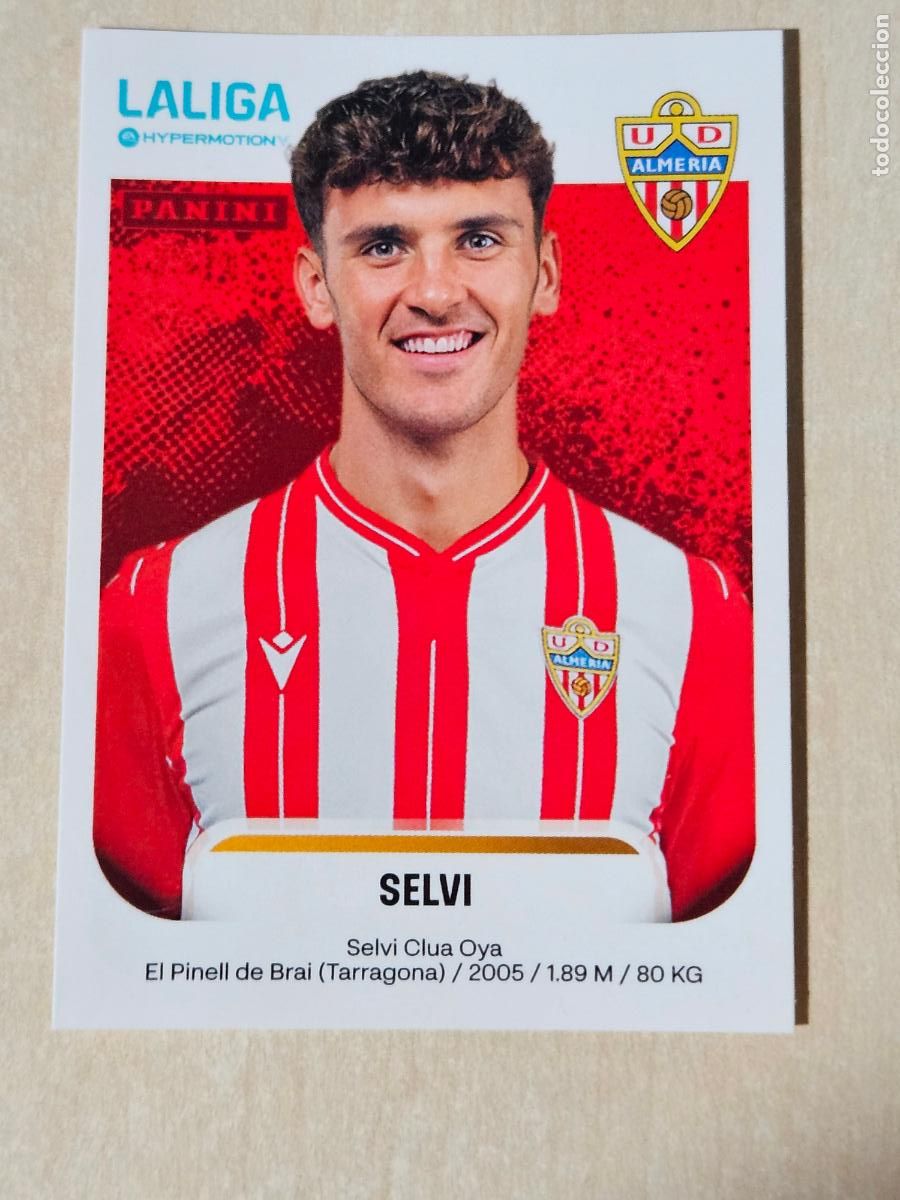 Cromos de F&uacute;tbol: N&ordm; 33 SELVI - ALMERIA - CROMO - LIGA HYPERMOTION 2025 2026 SEGUNDA DIVISION 25 26