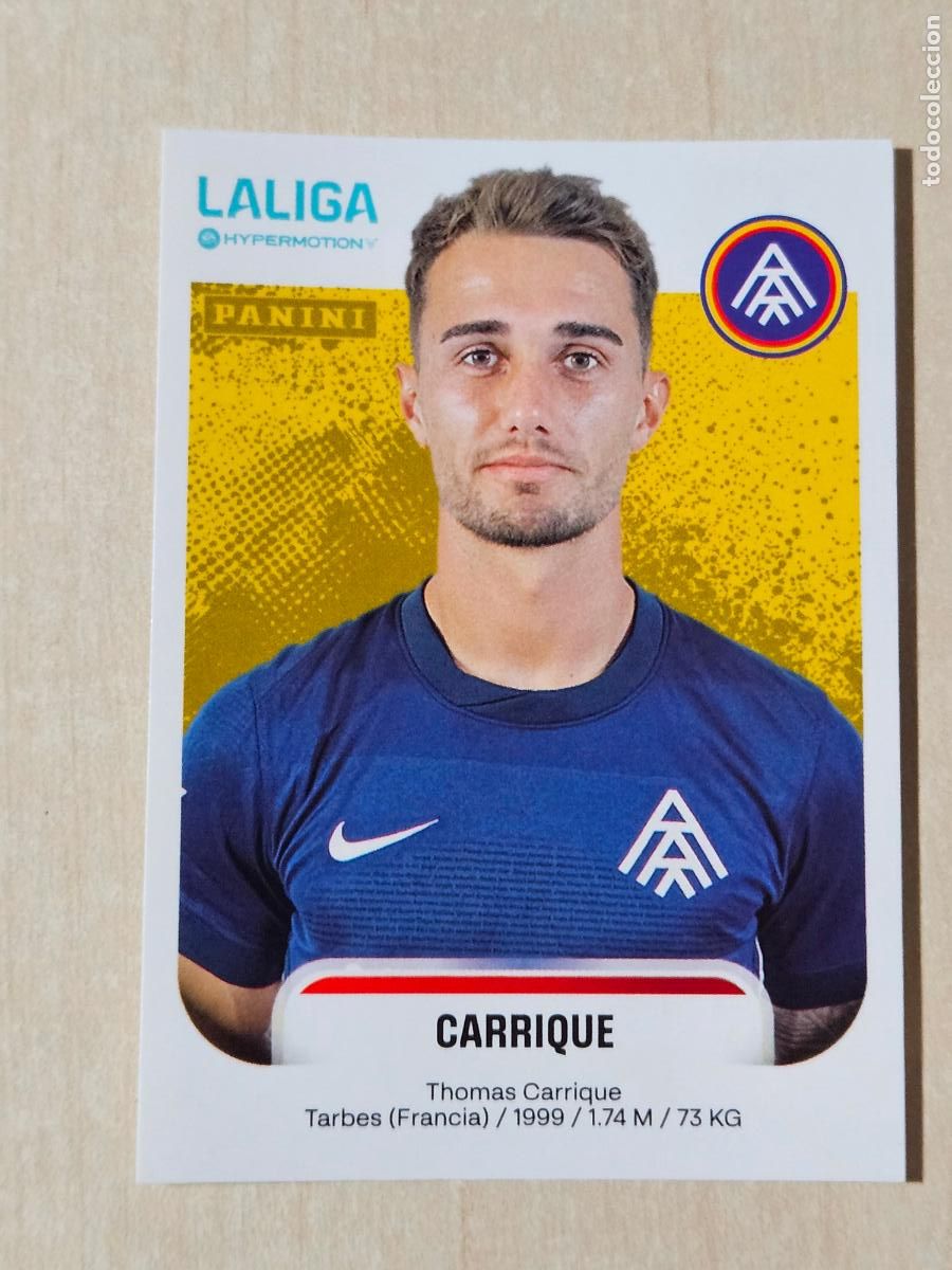 Cromos de F&uacute;tbol: N&ordm; 45 CARRIQUE - ANDORRA - CROMO - LIGA HYPERMOTION 2025 2026 SEGUNDA DIVISION 25 26