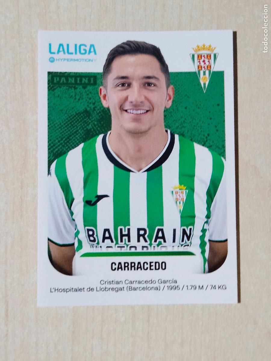 Cromos de F&uacute;tbol: N&ordm; 152 CARRACEDO - CORDOBA - CROMO - LIGA HYPERMOTION 2025 2026 SEGUNDA DIVISION 25 26
