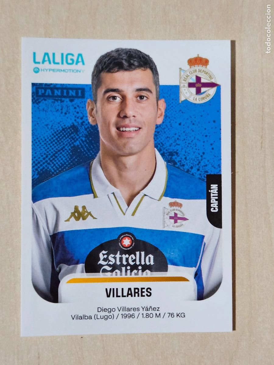 Cromos de F&uacute;tbol: N&ordm; 184 VILLARES DEPORTIVO DE LA CORU&Ntilde;A - CROMO - LIGA HYPERMOTION 2025 2026 SEGUNDA DIVISION 25 26