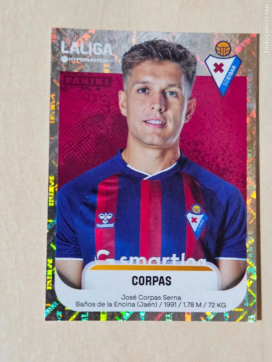 Cromos de F&uacute;tbol: N&ordm; 206 CORPAS - EIBAR - CROMO - LIGA HYPERMOTION 2025 2026 SEGUNDA DIVISION 25 26