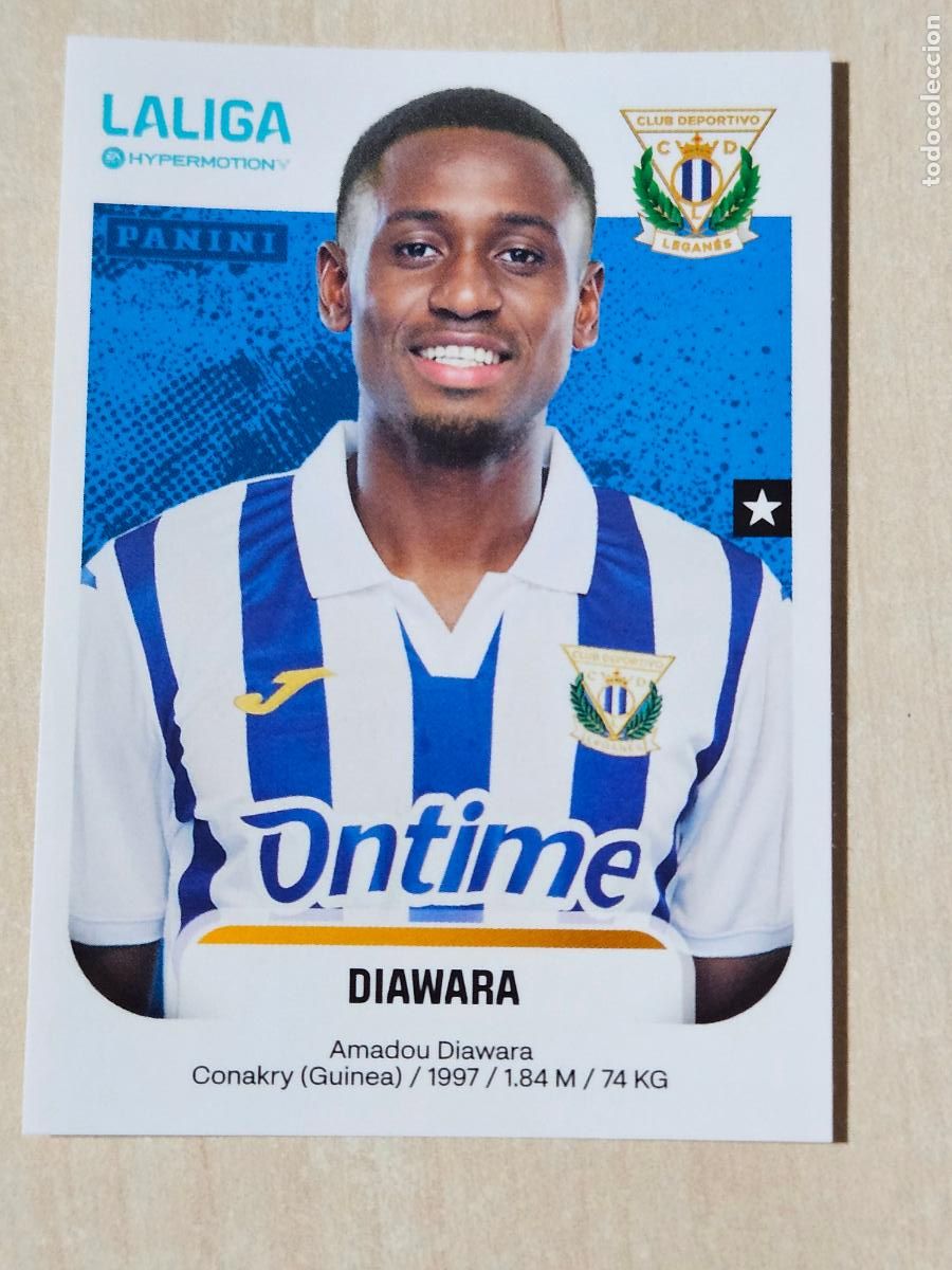 Cromos de F&uacute;tbol: N&ordm; 277 DIAWARA - LEGANES - CROMO - LIGA HYPERMOTION 2025 2026 SEGUNDA DIVISION 25 26