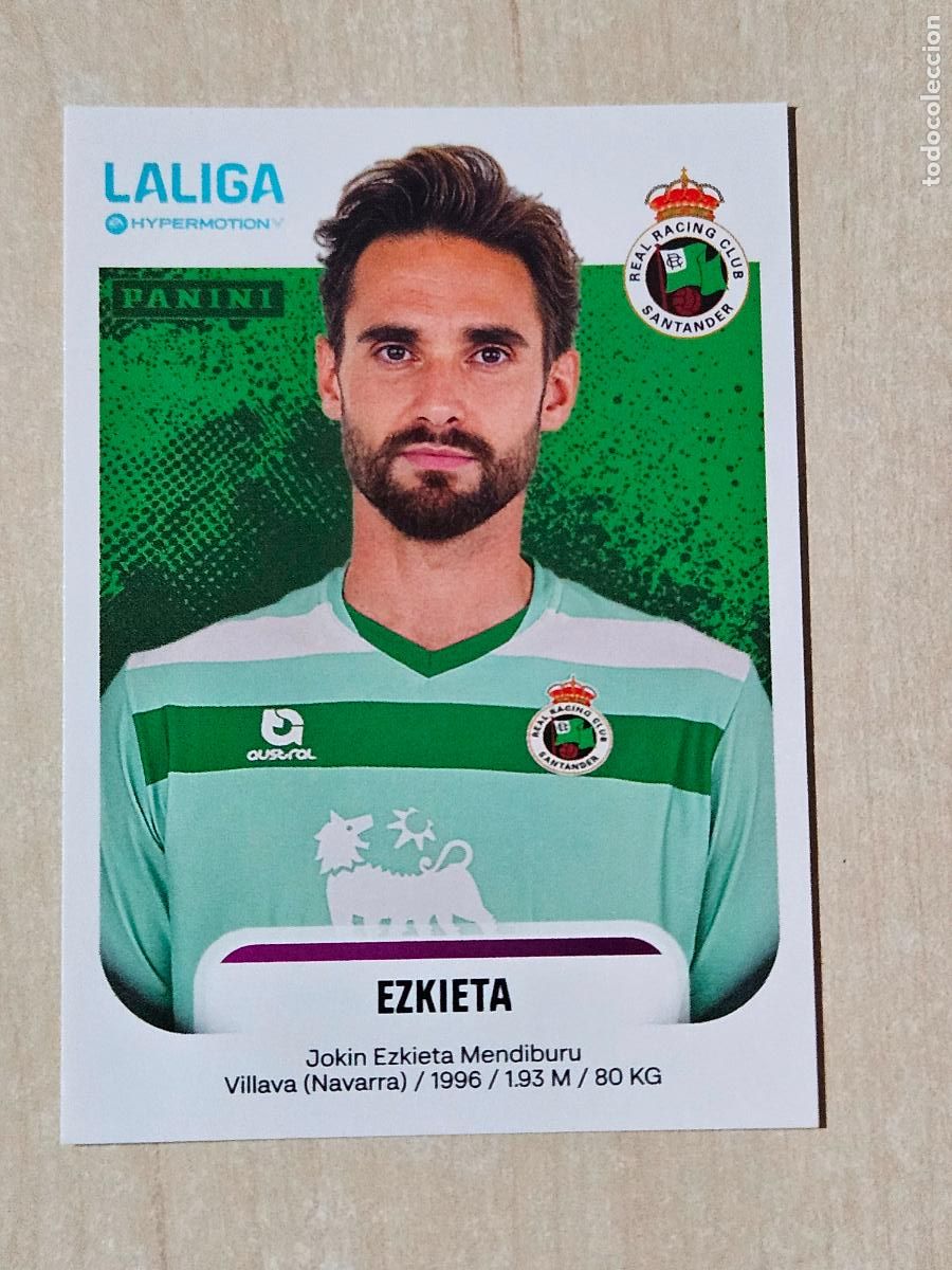Cromos de F&uacute;tbol: N&ordm; 327 EZKIETA - RACING DE SANTANDER - CROMO - LIGA HYPERMOTION 2025 2026 SEGUNDA DIVISION 25 26