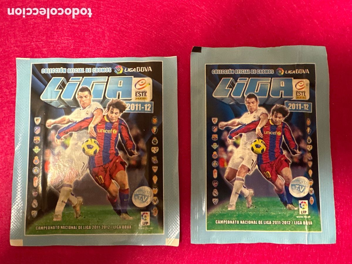 Cromos de Futebol: SOBRES ANCHO Y ESTRECHO SIN ABRIR LIGA ESTE 2011-12 11 12