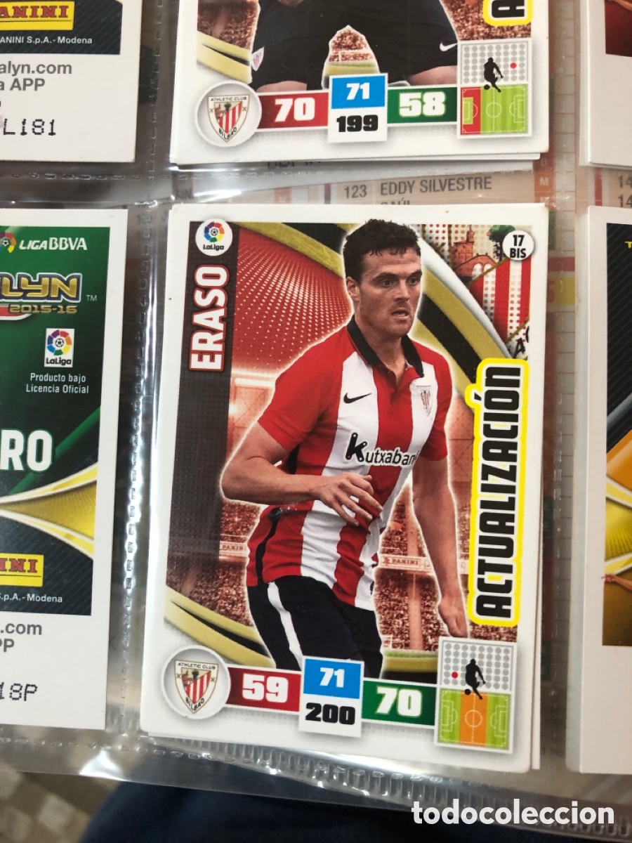 Figurine di Calcio: Adrenalyn 2015 2016 actualizaci&oacute;n eraso 17 bis ath Bilbao