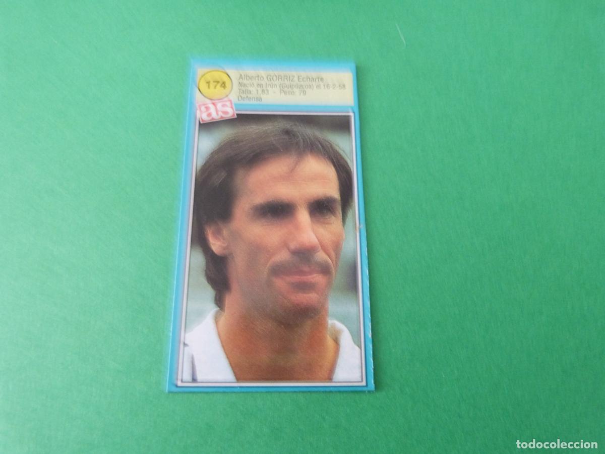 Cromos de F&uacute;tbol: CROMO FUTBOL GORRIZ REAL SOCIEDAD RECORTADO N&ordm; 174 ASES DE LA LIGA 1990-1991/90-91 DIARIO AS