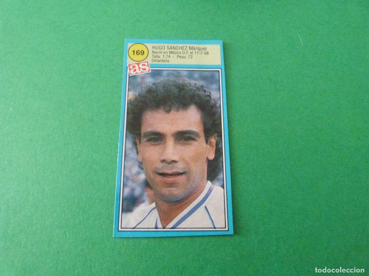 Cromos de F&uacute;tbol: CROMO FUTBOL HUGO SANCHEZ REAL MADRID C.F. RECORTADO N&ordm; 169 ASES LA LIGA 1990-1991/90-91 DIARIO AS