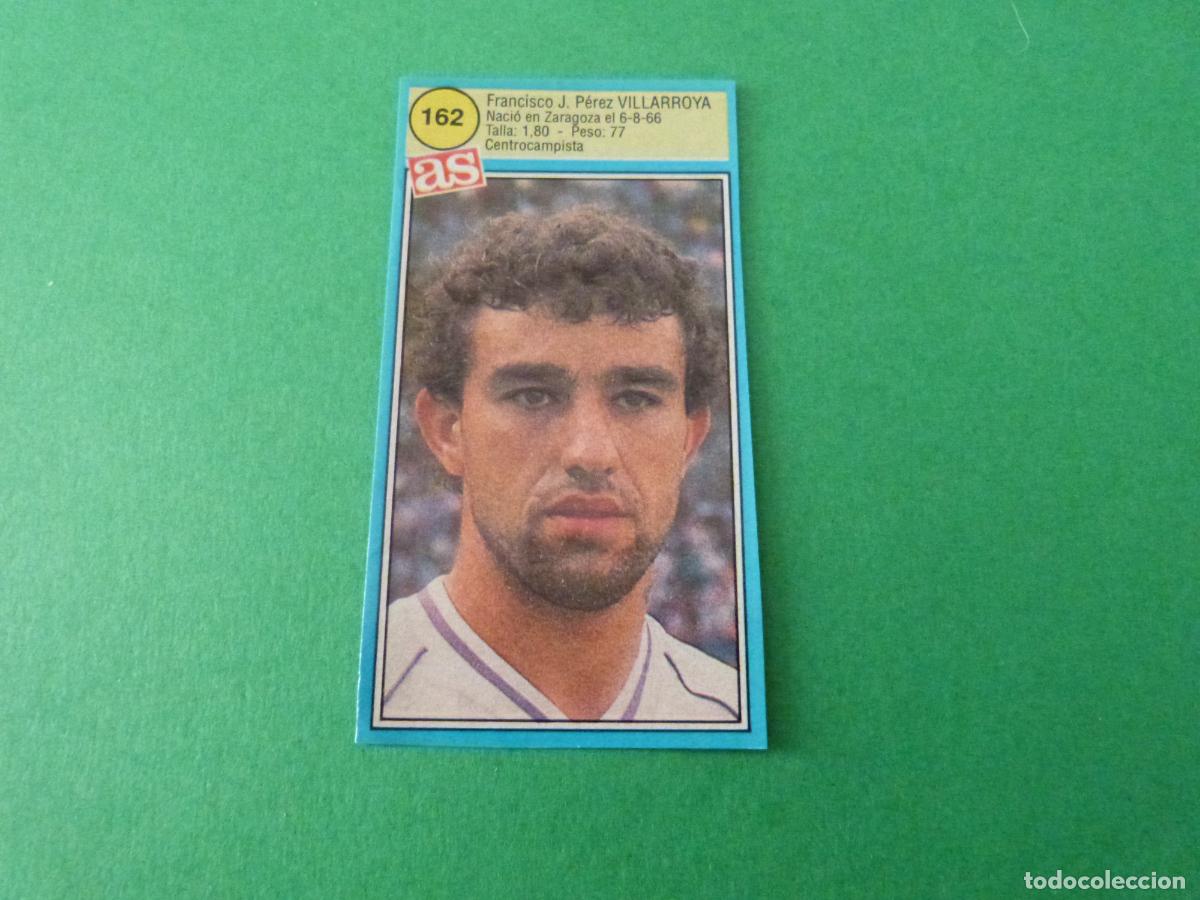 Cromos de F&uacute;tbol: CROMO FUTBOL VILLARROYA REAL MADRID C.F. RECORTADO N&ordm; 162 ASES DE LA LIGA 1990-1991/90-91 DIARIO AS