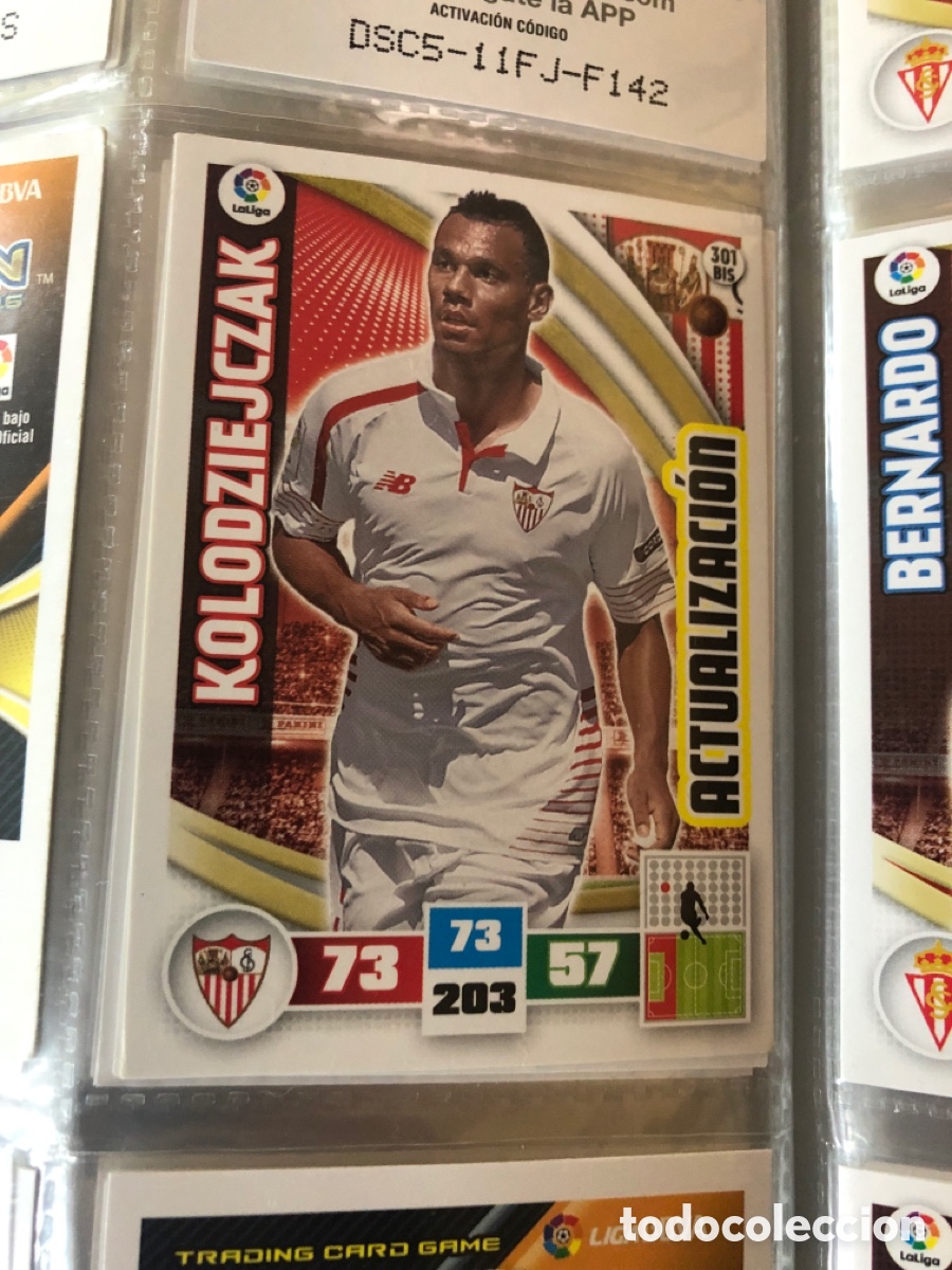 Cromos de Futebol: Adrenalyn 2015 2016 actualizaci&oacute;n kolodziejczak 301 bis Sevilla