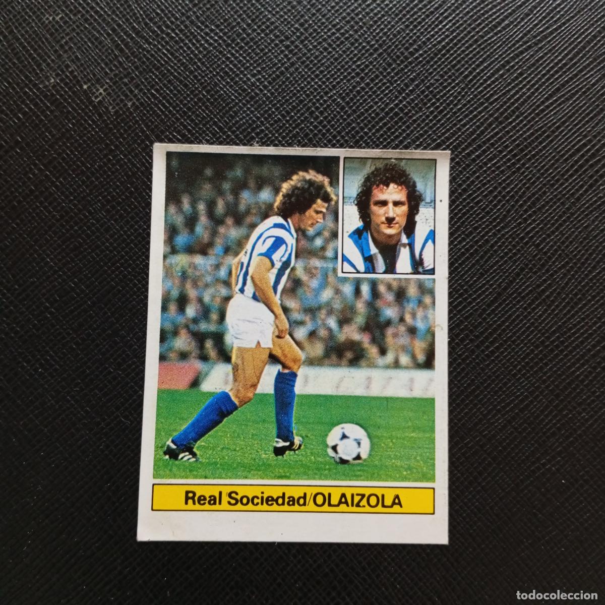 Cromos de F&uacute;tbol: OLAIZOLA REAL SOCIEDAD ESTE 1981 1982 CROMO FUTBOL LIGA 81 82 - DESPEGADO - A18 PG181