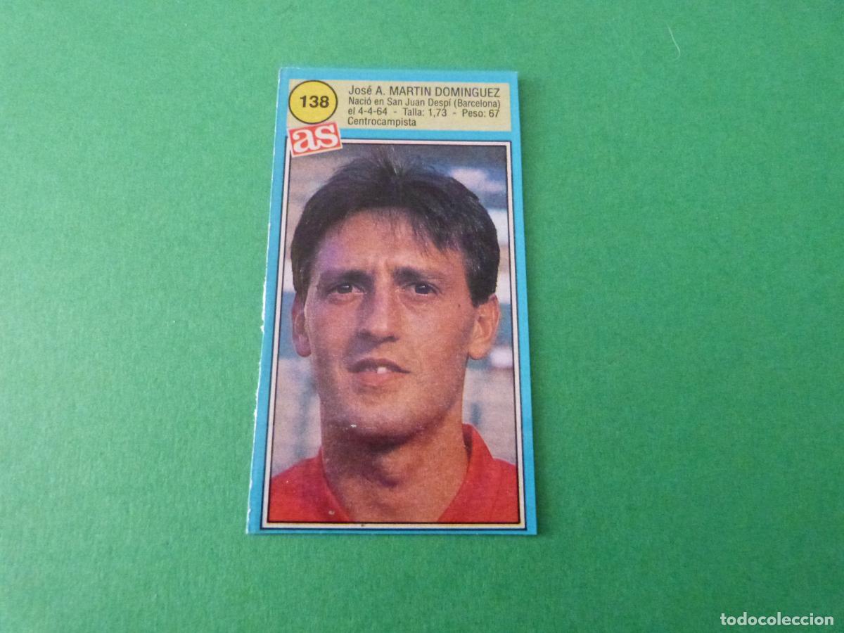 Cartes &agrave; collectionner de Football: CROMO FUTBOL A. MARTIN DOMINGUEZ AT. OSASUNA RECORTADO 138 ASES DE LA LIGA 1990-1991/90-91 DIARIO AS