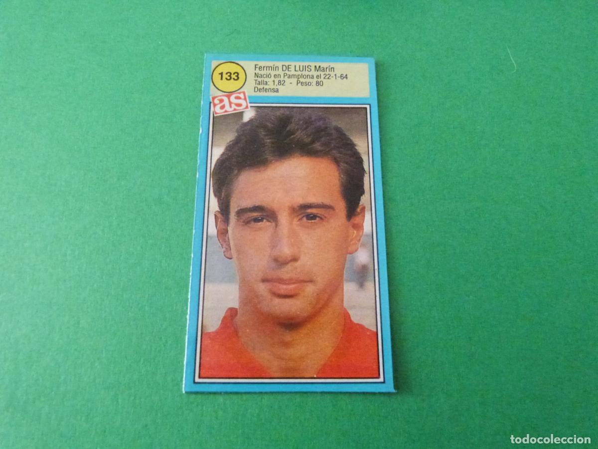Fu&szlig;ball-Sticker: CROMO FUTBOL DE LUIS AT. OSASUNA RECORTADO N&ordm; 133 ASES DE LA LIGA 1990-1991/90-91 DIARIO AS