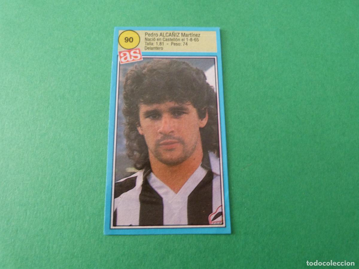 Cromos de F&uacute;tbol: CROMO FUTBOL ALCA&Ntilde;IZ C.D. CASTELLON RECORTADO N&ordm; 90 ASES DE LA LIGA 1990-1991/90-91 DIARIO AS