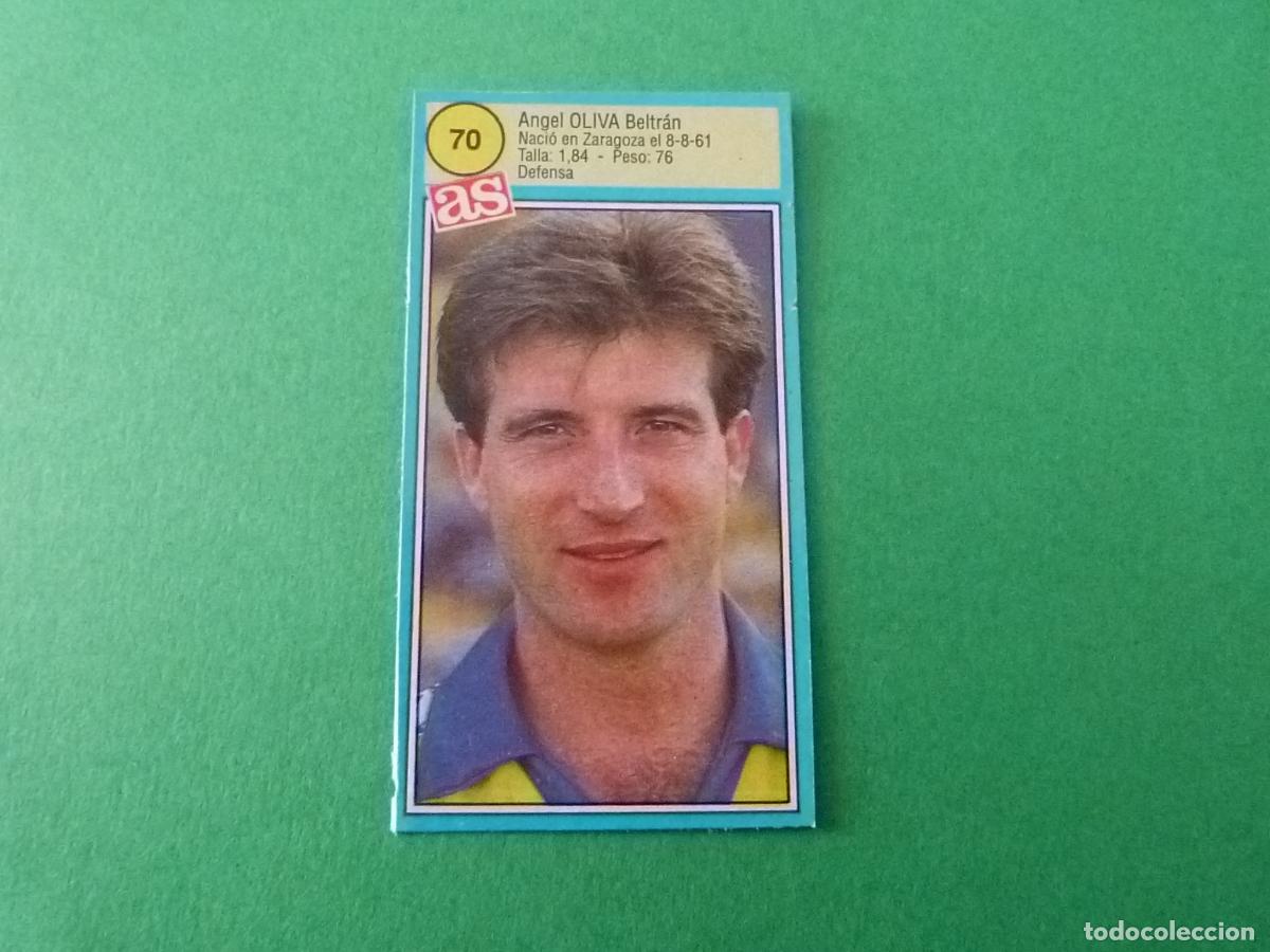 Cromos de F&uacute;tbol: CROMO FUTBOL OLIVA CADIZ C.F. RECORTADO N&ordm; 70 ASES DE LA LIGA 1990-1991/90-91 DIARIO AS
