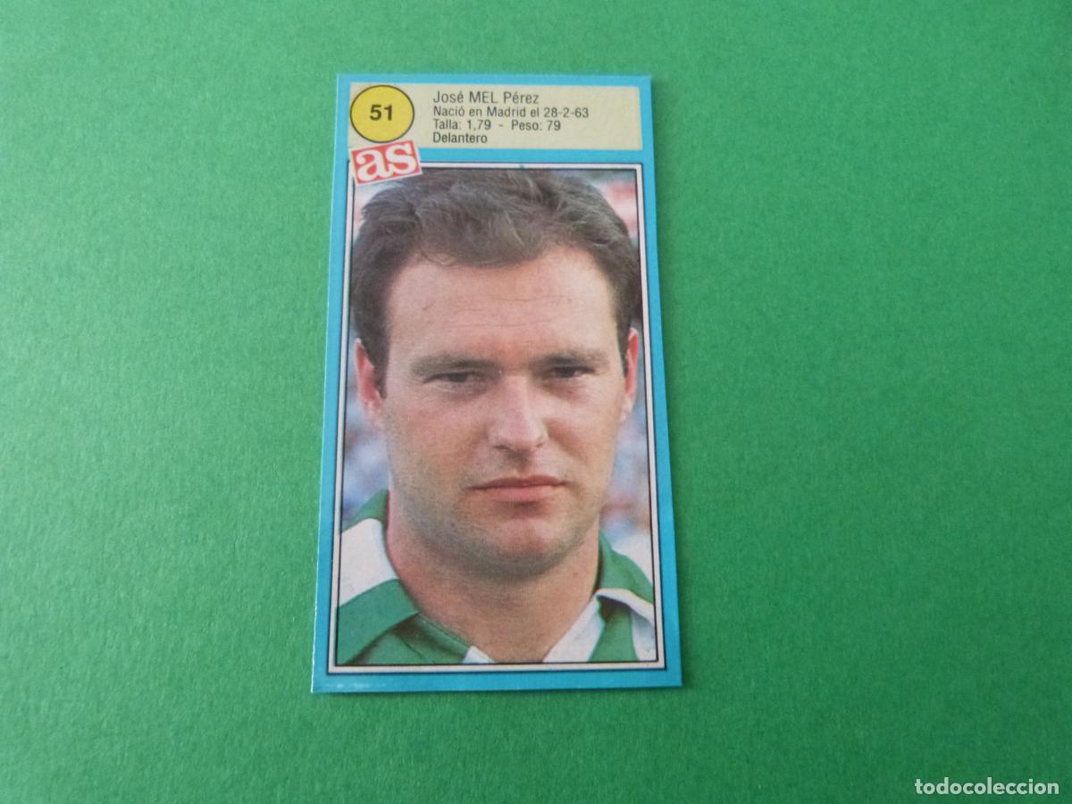 Football Stickers: CROMO FUTBOL PEPE MEL REAL BETIS BALOMPIE RECORTADO N&ordm; 51 ASES DE LA LIGA 1990-1991/90-91 DIARIO AS