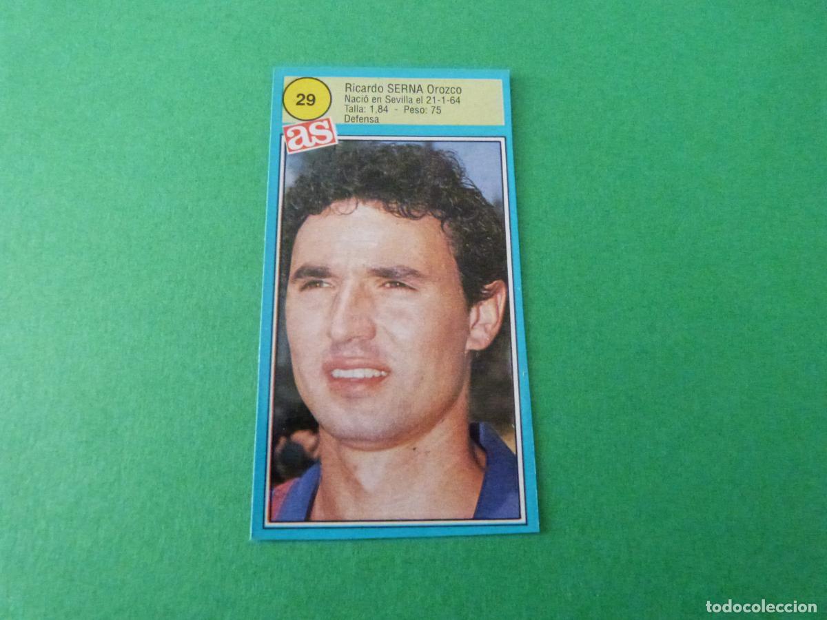 Cartes &agrave; collectionner de Football: CROMO FUTBOL SERNA F.C. BARCELONA RECORTADO N&ordm; 29 ASES DE LA LIGA 1990-1991/90-91 DIARIO AS
