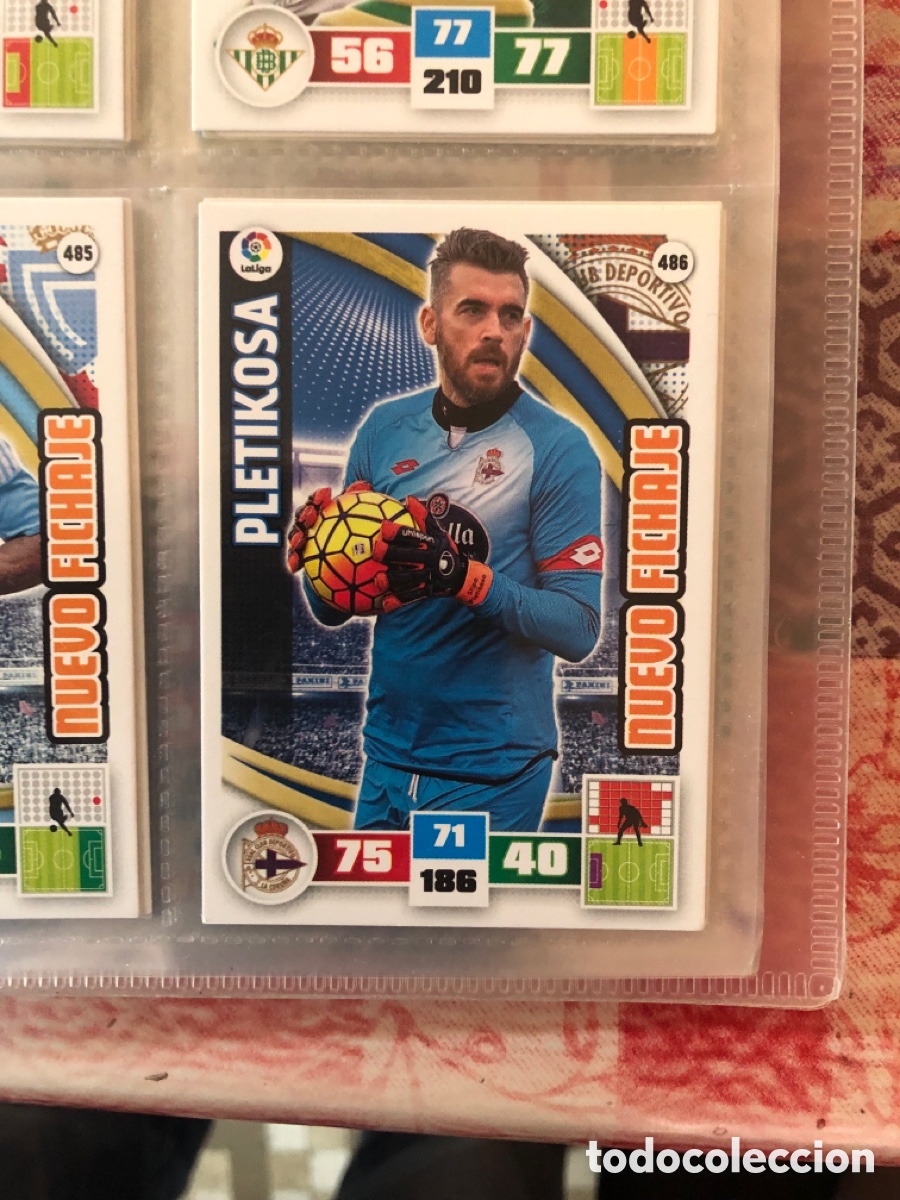 Cartes &agrave; collectionner de Football: Adrenalyn 2015 2016 nuevo fichaje pletikosa 486 deportivo