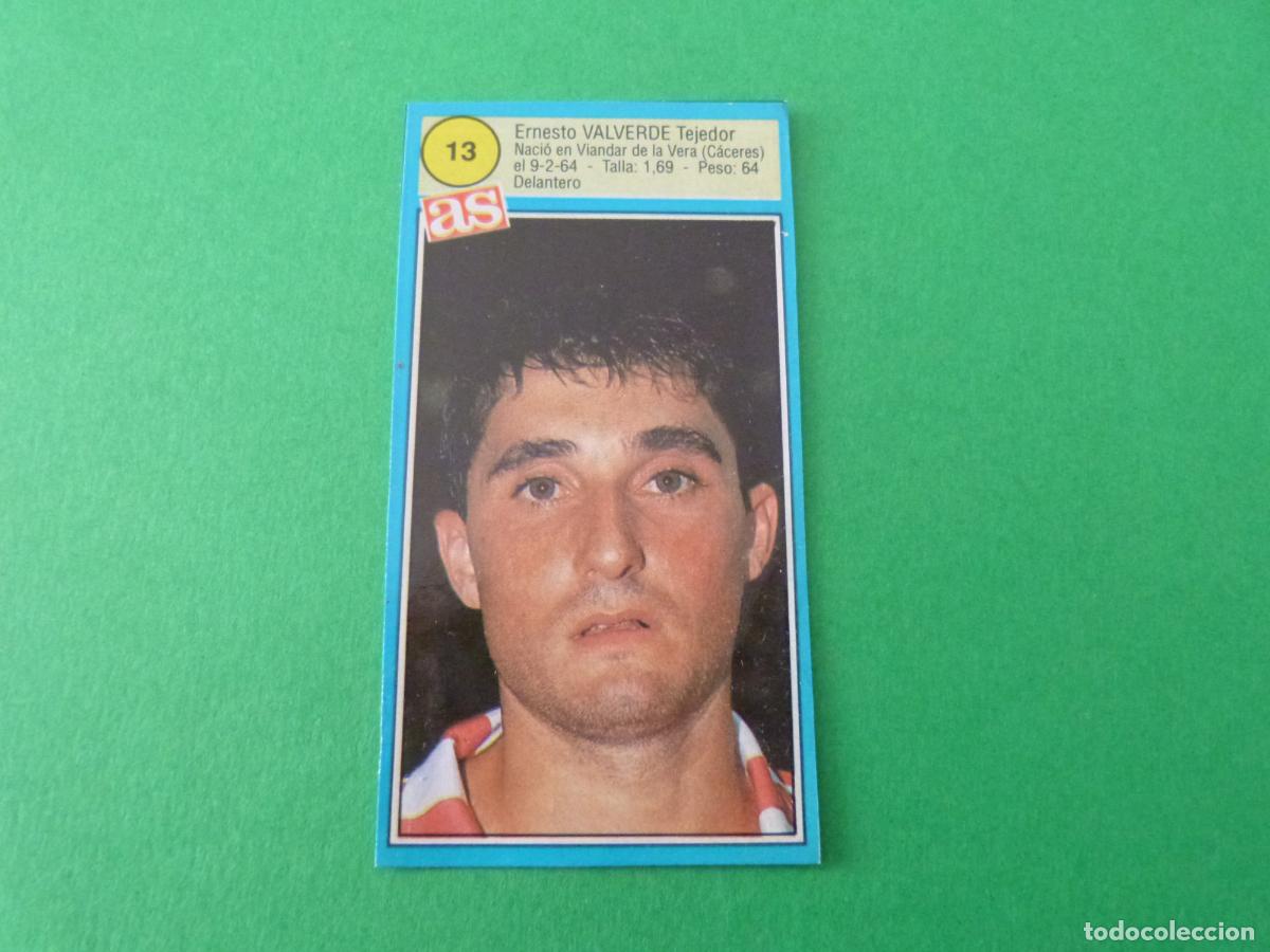 Football Stickers: CROMO FUTBOL VALVERDE ATH. BILBAO RECORTADO N&ordm; 13 ASES DE LA LIGA 1990-1991/90-91 DIARIO AS